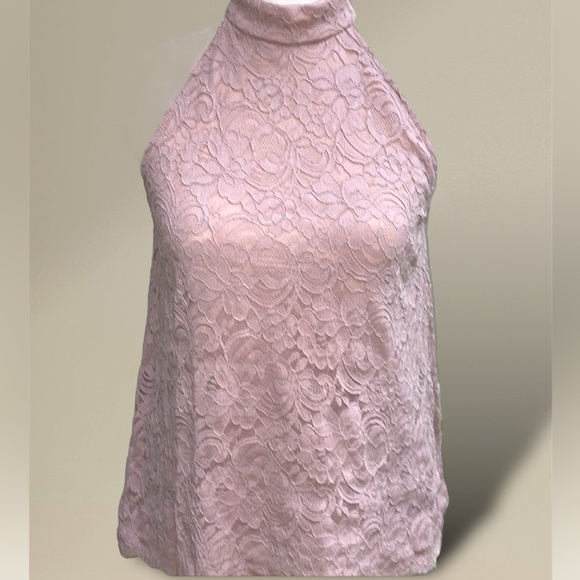 NWT Altr’d State Dusty Rose Mauve Galoon Lace Swing Halter Size Small - Picture 2 of 12